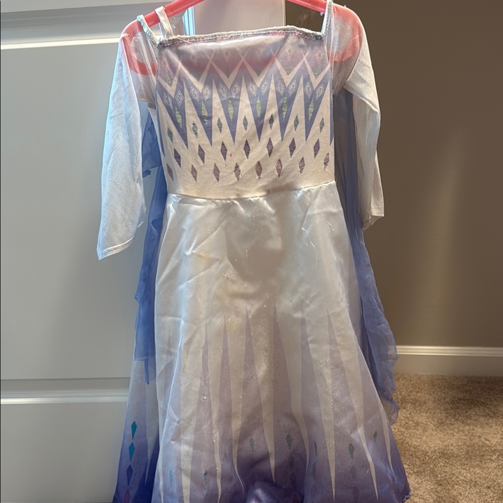 Halloween costume-Elsa！ Frozen 2 Snow Queen Elsa Fancy-Dress Costume for Girls